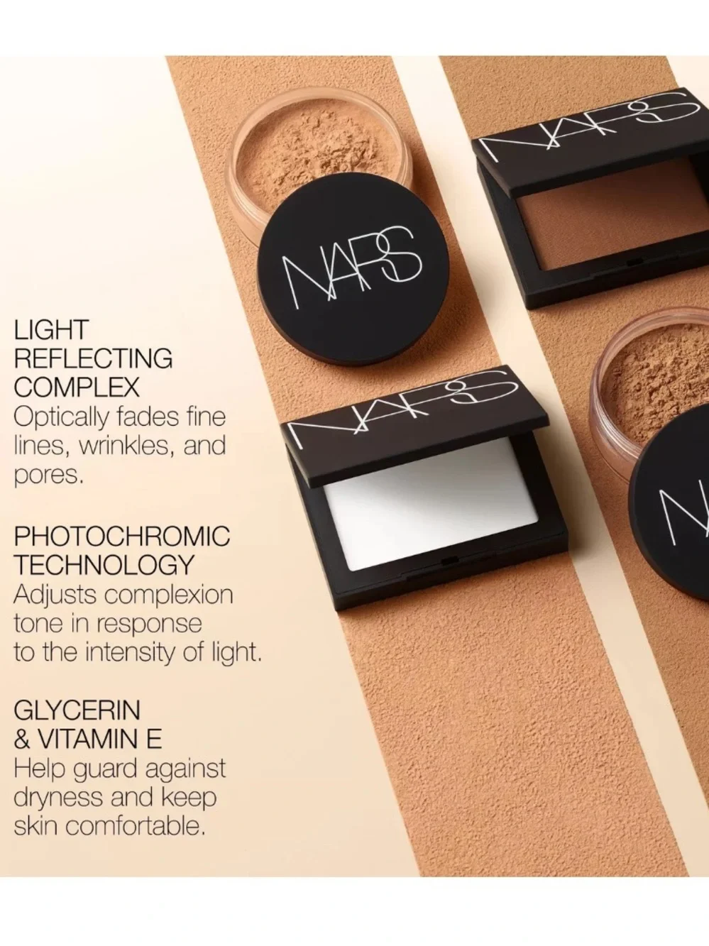 NARS LIGHT REFLECTING PRESSED SETTING POWDER;—CRYSTAL / FULL SIZE
